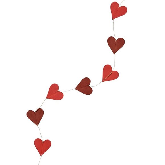 IKEA VINTER 2021 Garland, handmade heart-shaped, red, 2 yard - Picture 5 of 12